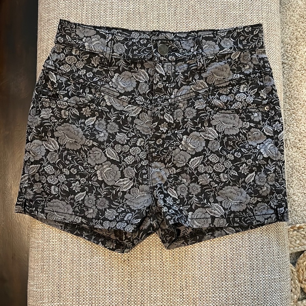 BDG Floral Jean Shorts